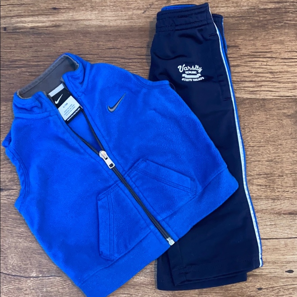 Boys track pants and vest